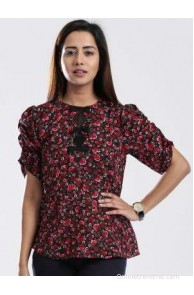 Dressberry Casual Short Sleeve Printed Women's Top